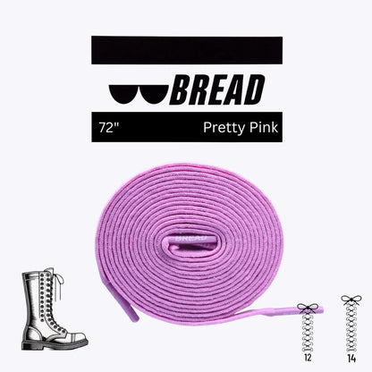 Stretchy Travel Shoelaces By Bread - Pretty Pink