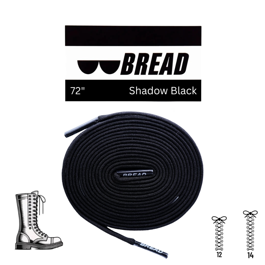 Stretchy Travel Shoelaces By Bread Shadow Black