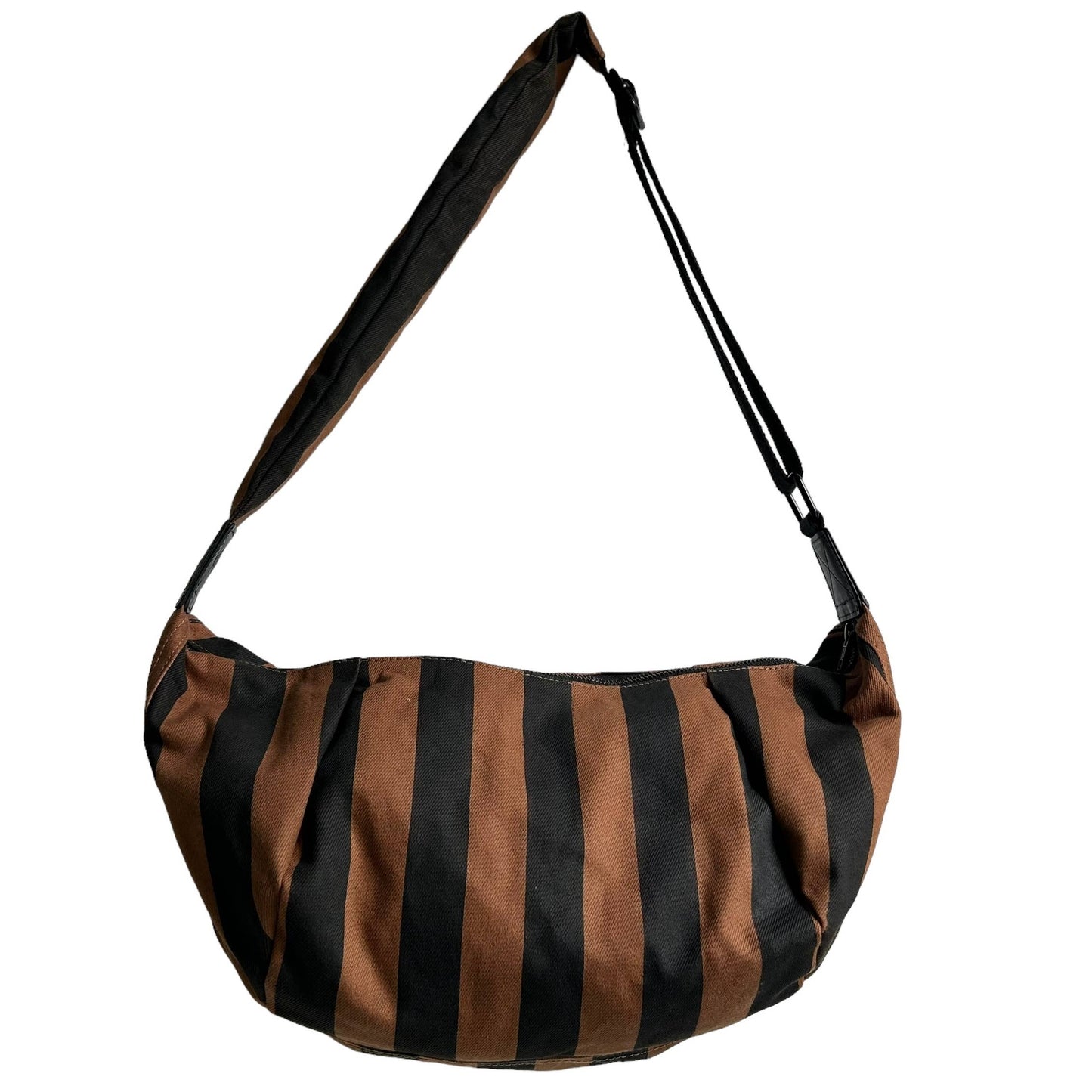 Stripe Print Cross Body Bag - Large