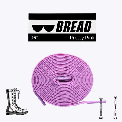 Stretchy Travel Shoelaces By Bread - Pretty Pink