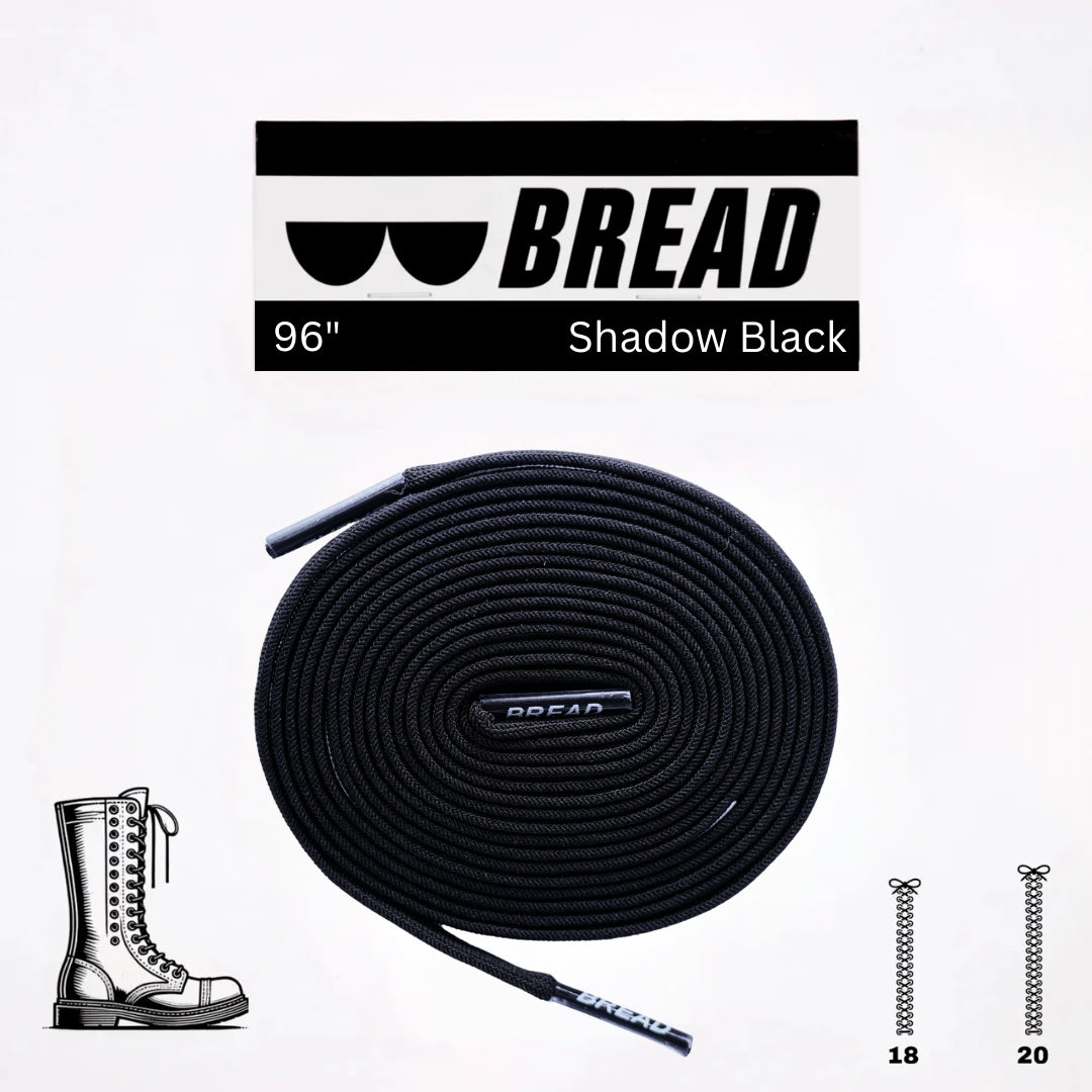 Stretchy Travel Shoelaces By Bread Shadow Black