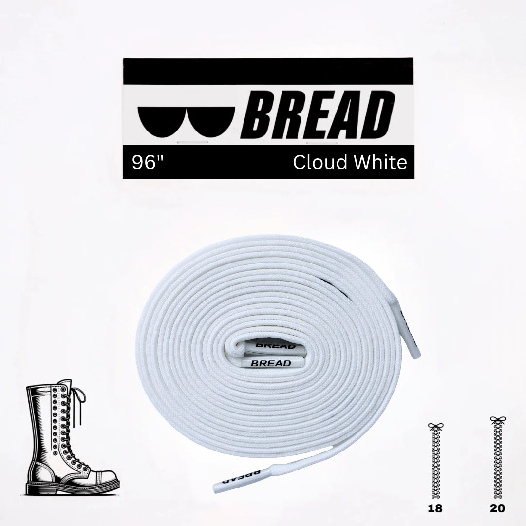 Stretchy Travel Shoelaces By Bread Cloud White