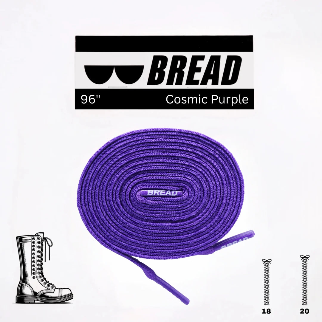 Stretchy Travel Shoelaces By Bread - Cosmic Purple