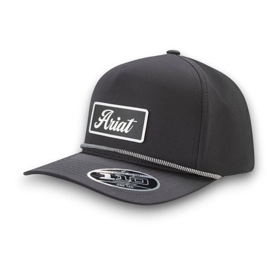 Ariat Black Rubber Patch Ballcap