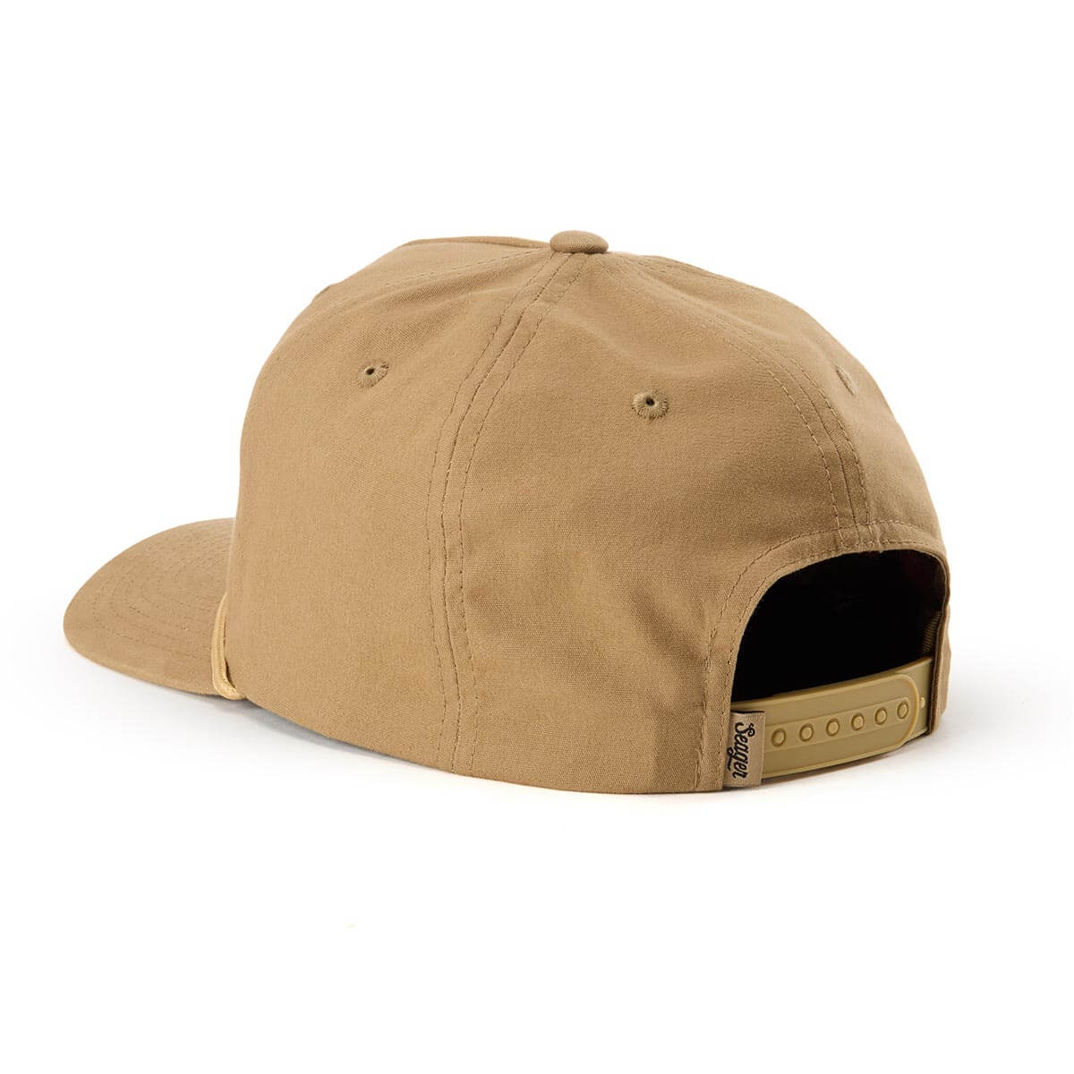 Seager Badge Snapback Cap British Khaki