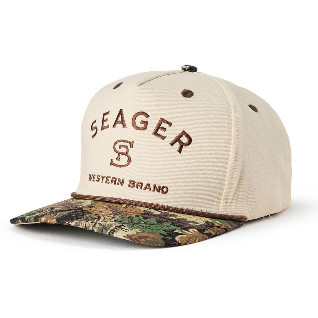 Seager Branded Snapback Cap Cream/Camo