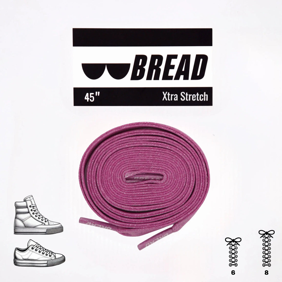 Stretchy Travel Shoelaces By Bread Pretty Pink
