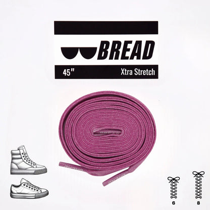 Stretchy Travel Shoelaces By Bread - Pretty Pink
