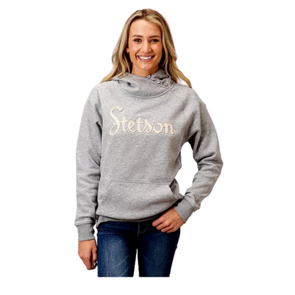Stetson Grey Embroidered Hoodie