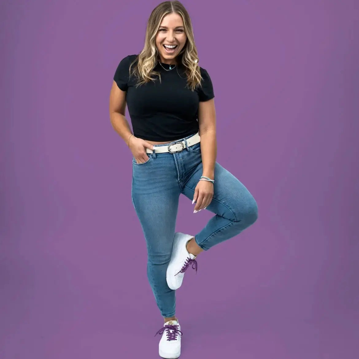 Stretchy Travel Shoelaces By Bread - Cosmic Purple