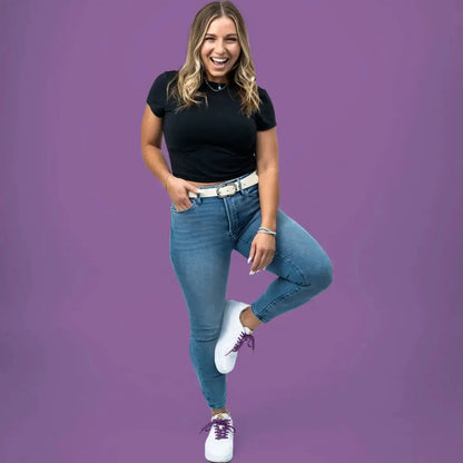 Stretchy Travel Shoelaces By Bread - Cosmic Purple