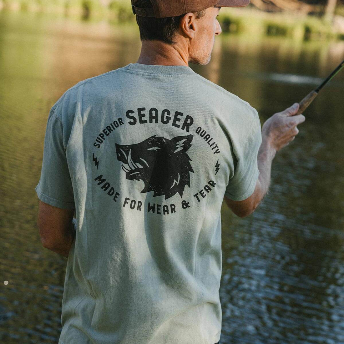 Seager Iron Boar Premium Tee Pigment Green