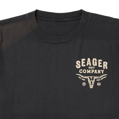 Seager Longhorn Premium Tee Pigment Black