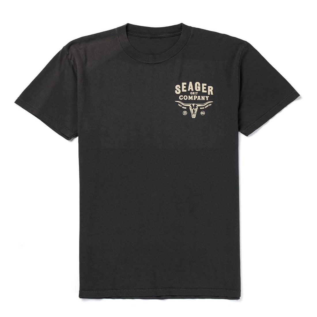 Seager Longhorn Premium Tee Pigment Black