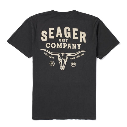 Seager Longhorn Premium Tee Pigment Black