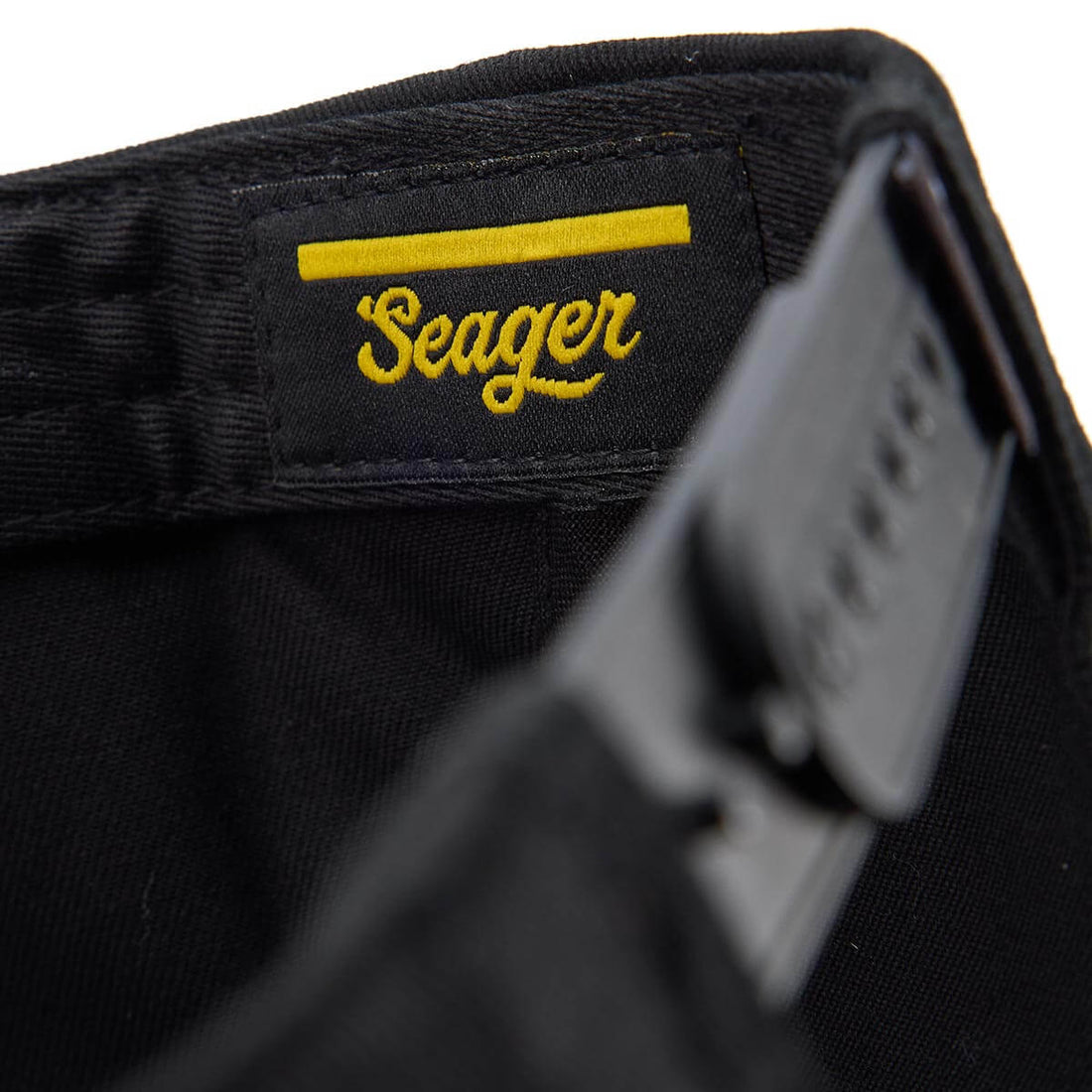 Seager Longhorn Snapback Cap Black