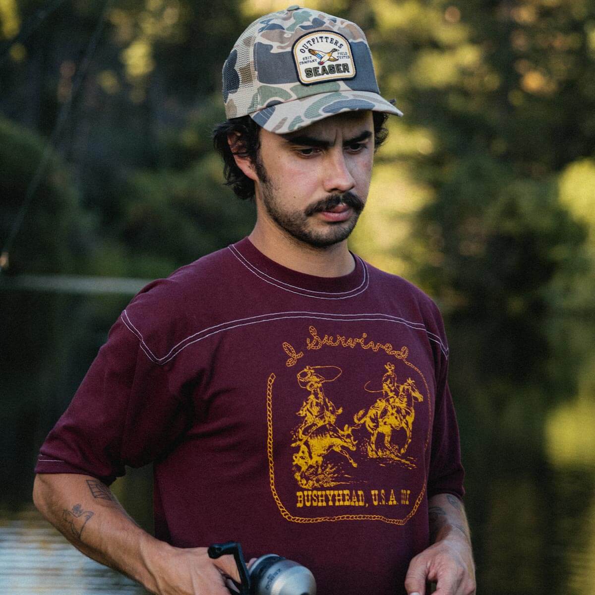Seager Outfitters Trucker Snapback Cap Duck Camo