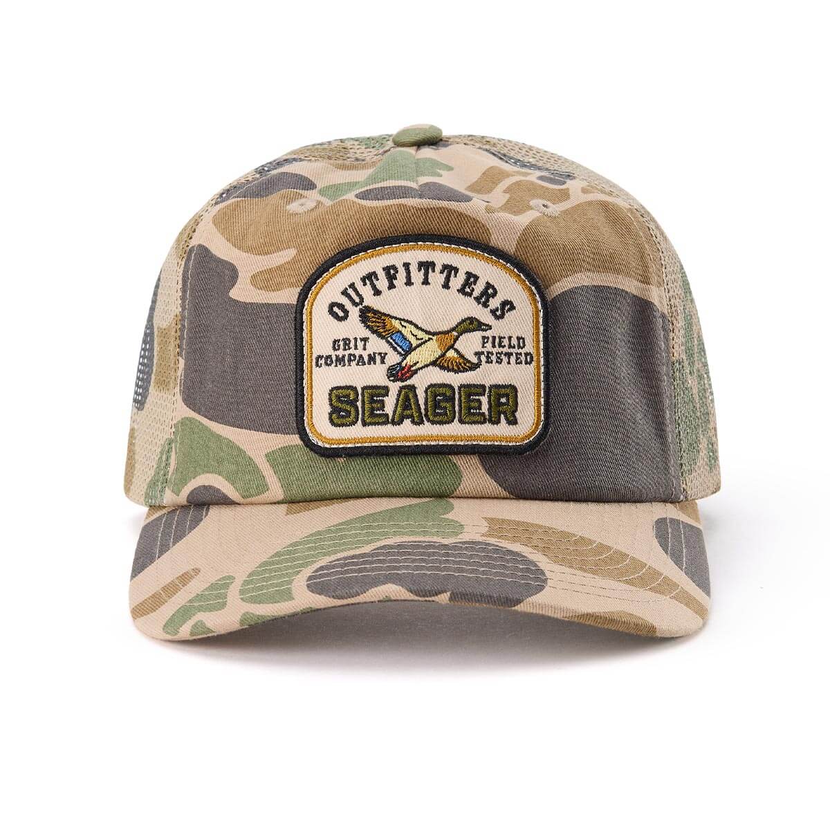 Seager Outfitters Trucker Snapback Cap Duck Camo