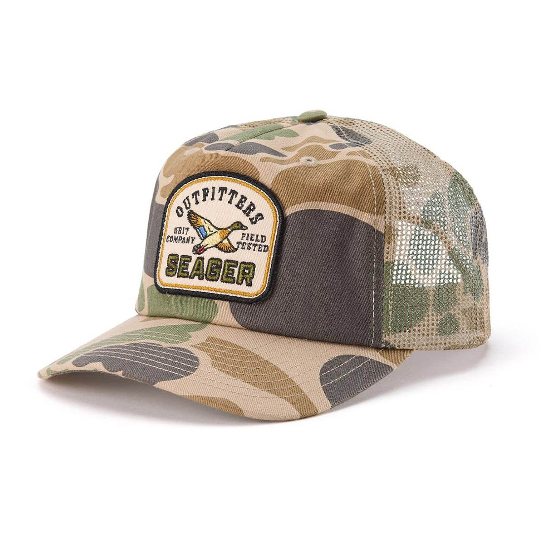 Seager Outfitters Trucker Snapback Cap Duck Camo