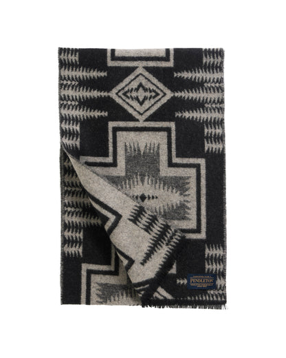 Pendleton Jacquard Scarf in Harding Black/Tan, view 2