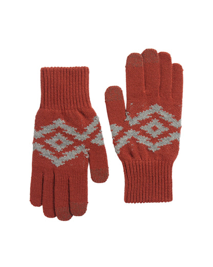 Pendleton Merino Texting Gloves - Crown Point Red, view 1