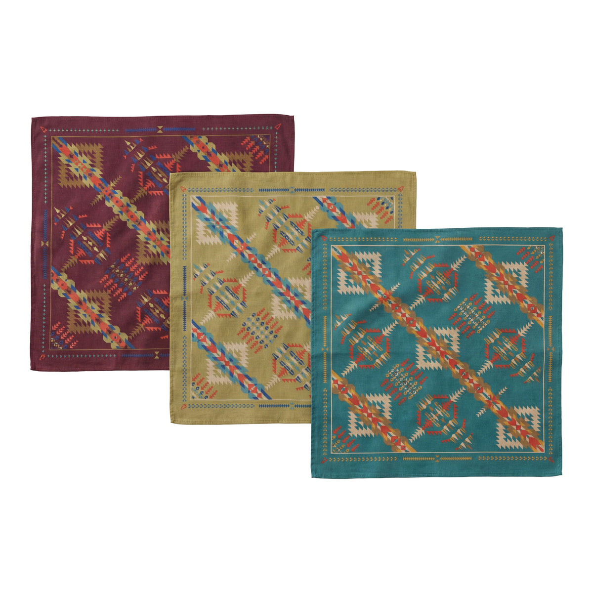 Pendleton 3-pack Bandana in Rancho Arroyo Multi, view 4