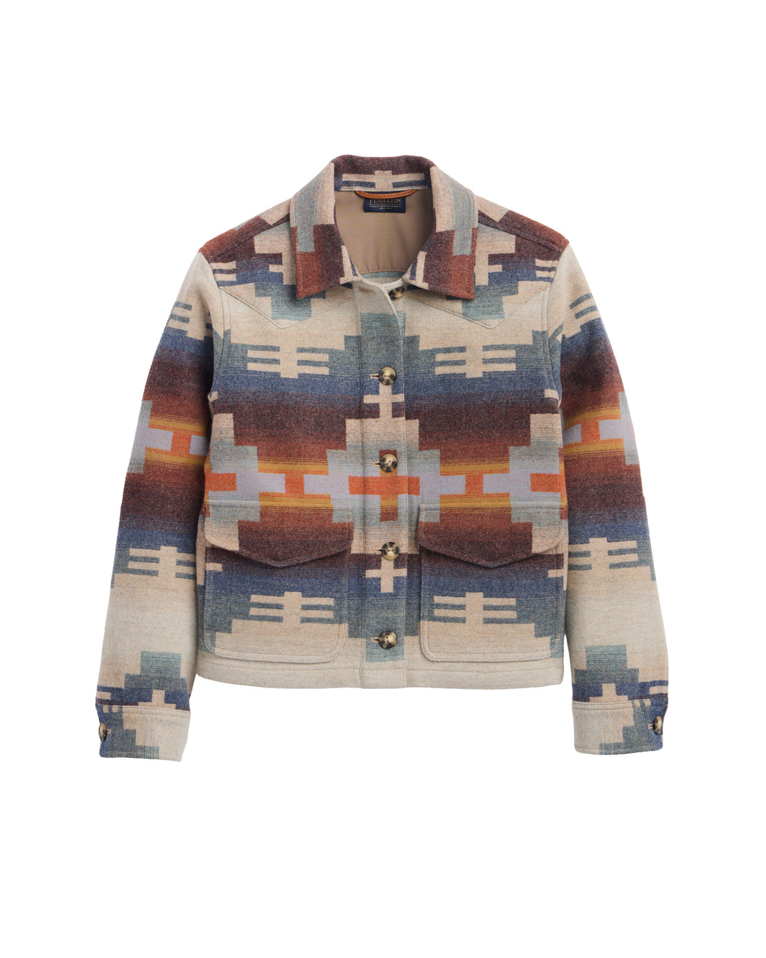 Pendleton Women's Dakota Western Jacket - Shiprock Blue Mix, view 1