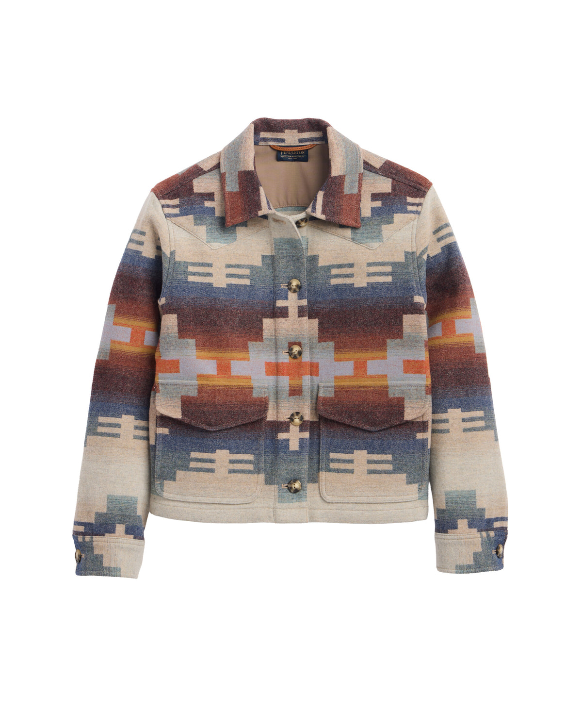 Pendleton Women's Dakota Western Jacket - Shiprock Blue Mix, view 1