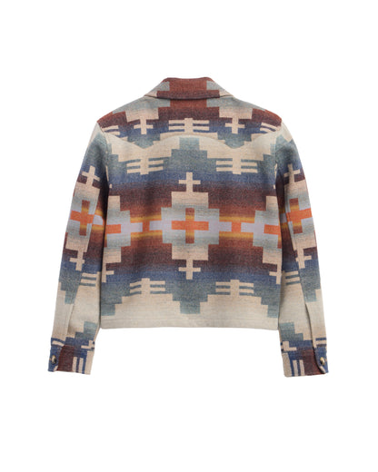 Pendleton Women's Dakota Western Jacket - Shiprock Blue Mix, view 2
