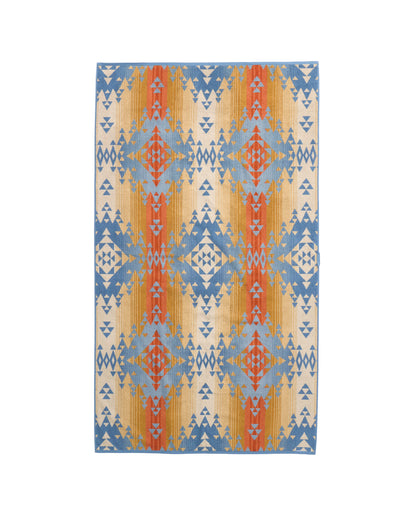 Pendleton Oversized Jacquard Spa Towel in Canyon Sky Sunset, view 2