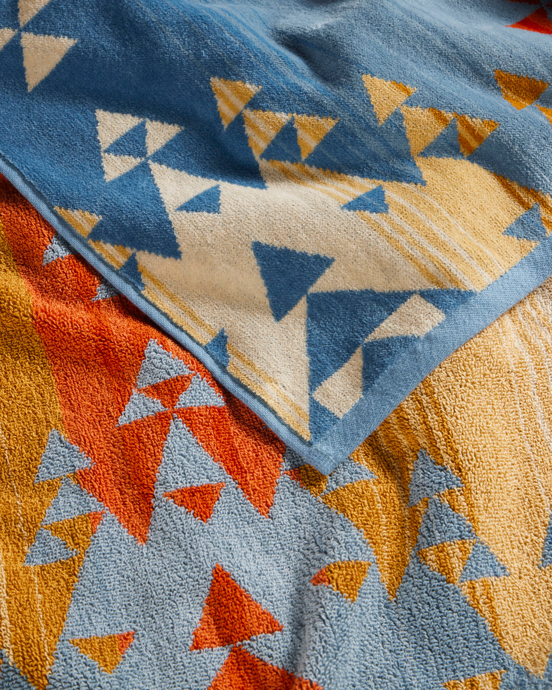 Pendleton Oversized Jacquard Spa Towel in Canyon Sky Sunset, view 3