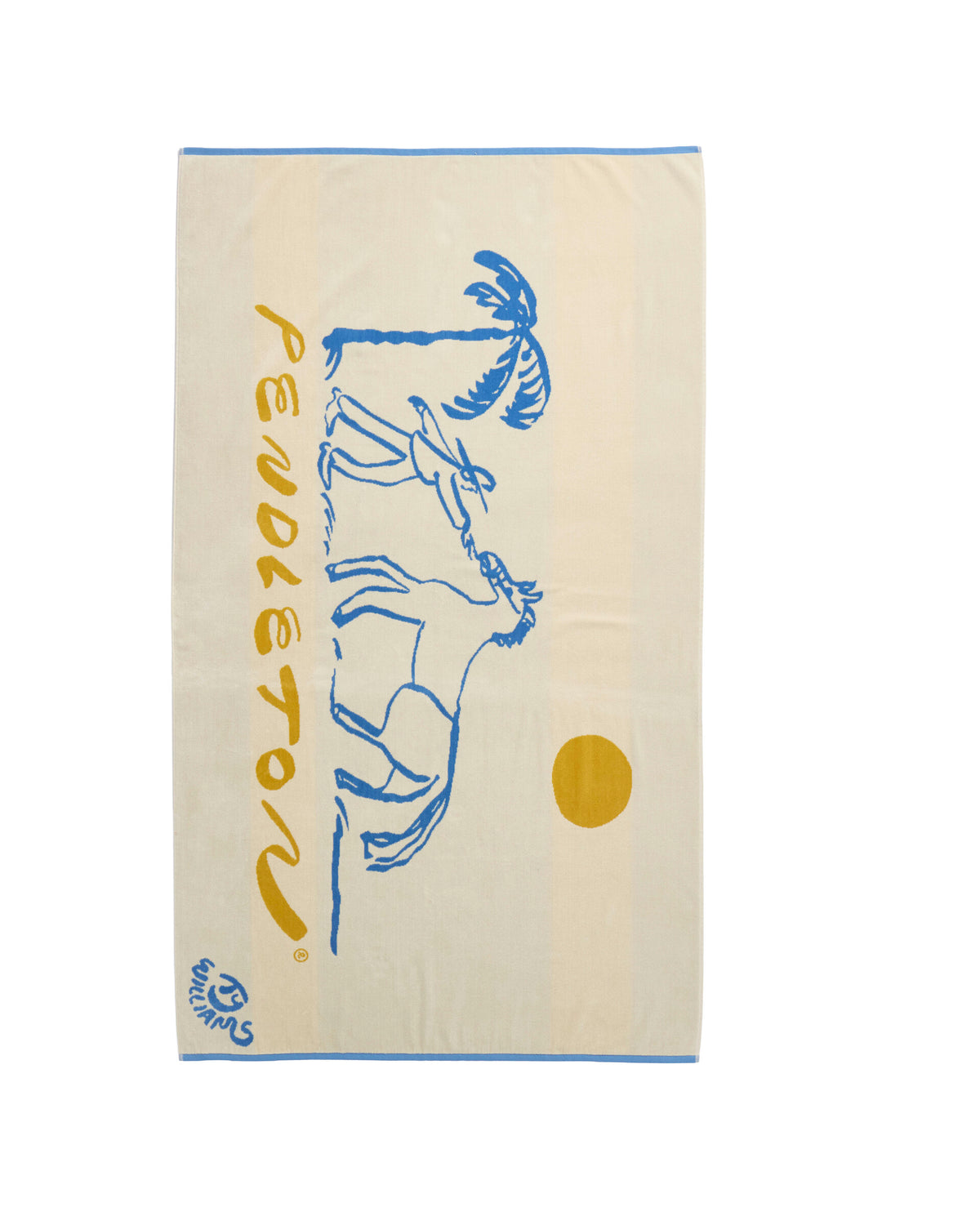 Pendleton Oversized Jacquard Spa Towel in Beach Rancher, view 1