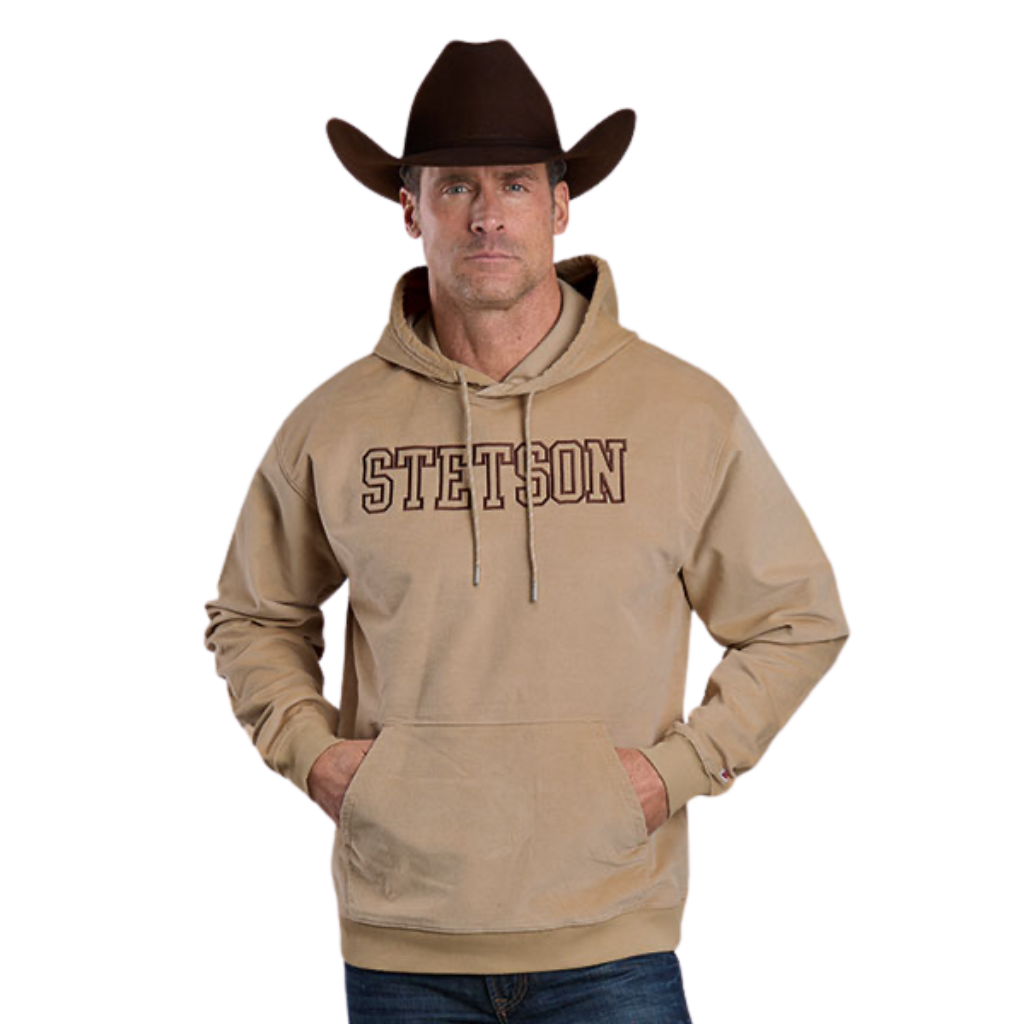 Stetson Block Letters Embroidered Hoodie