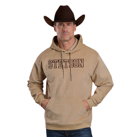 Stetson Block Letters Embroidered Hoodie