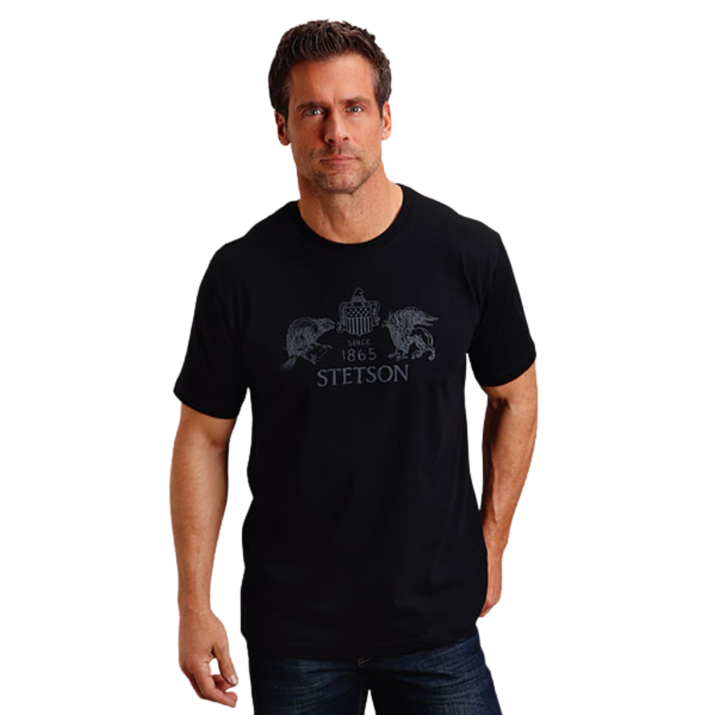 Stetson Beaver & Eagle Short Sleeve T-Shirt
