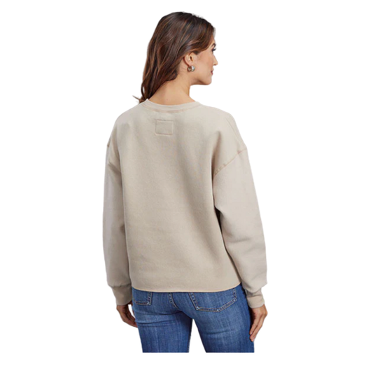 Stetson Womens Mid Length Tan Sweatshirt alternate view