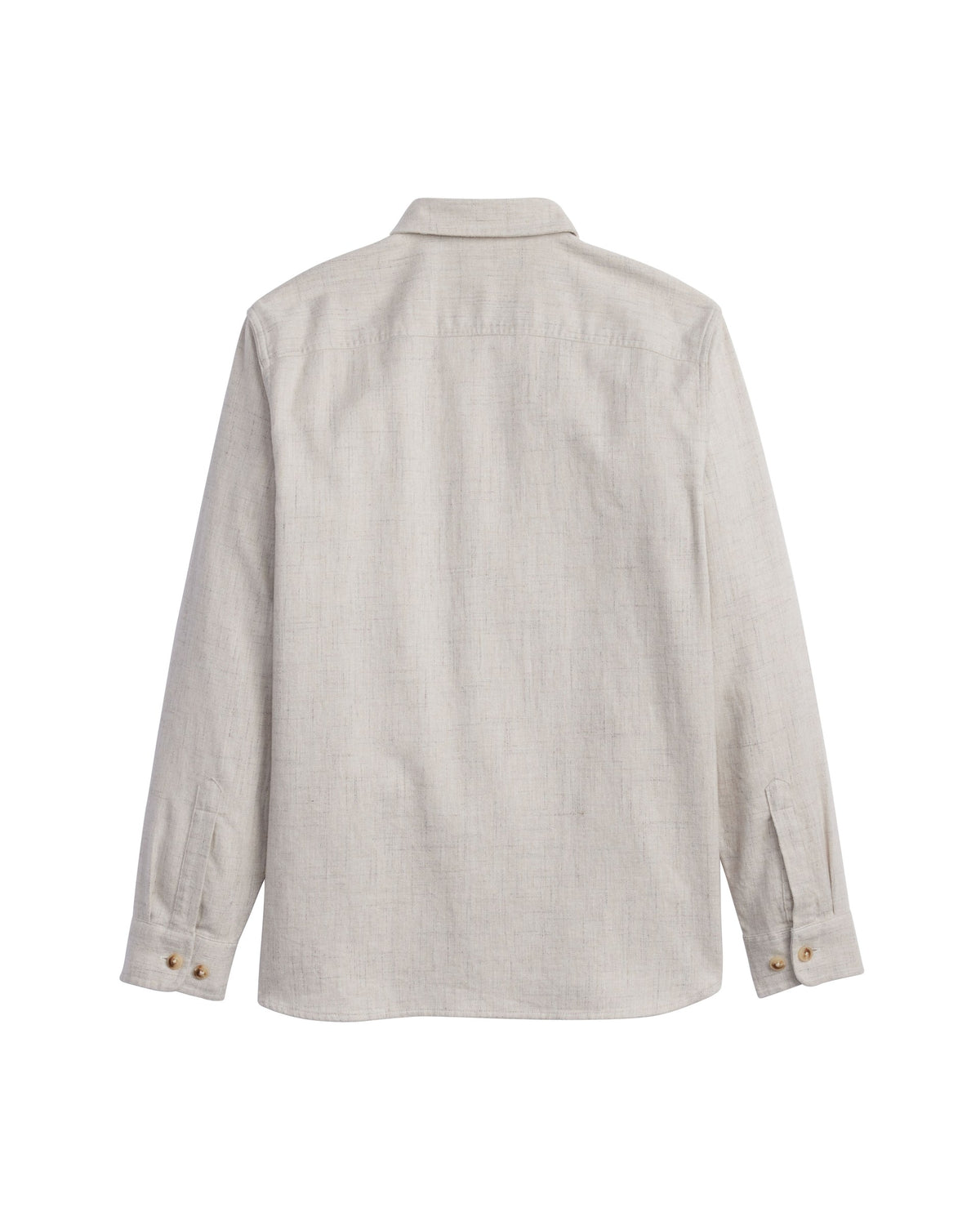 Pendleton Burnside Flannel Shirt in Ecru Donegal Heather - back