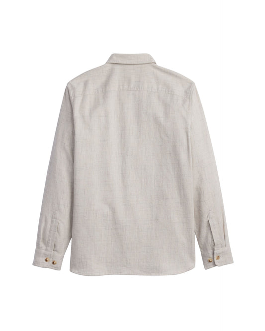 Pendleton Burnside Flannel Shirt in Ecru Donegal Heather - back alternate view