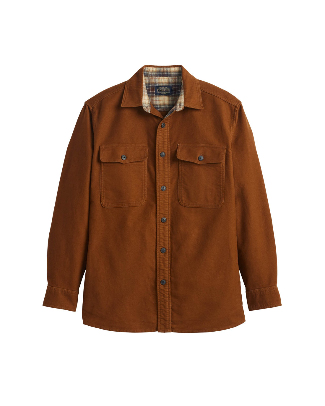 Pendleton Belmont Moleskin Shirt in Whisky - front