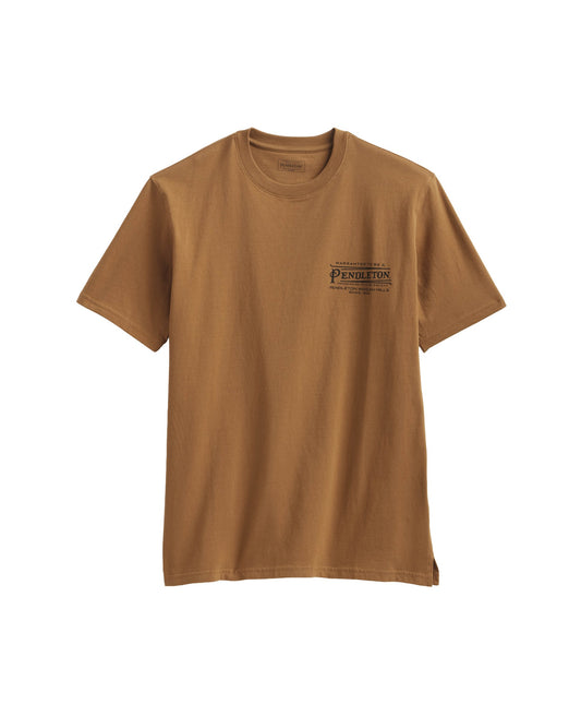 Pendleton Deschutes Vintage Graphic Tee in Whisky/Black - front