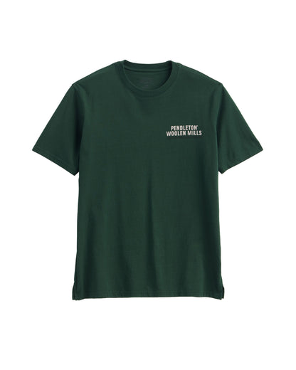 Pendleton Deschutes Stag Graphic Tee in Elm/Ivory - front