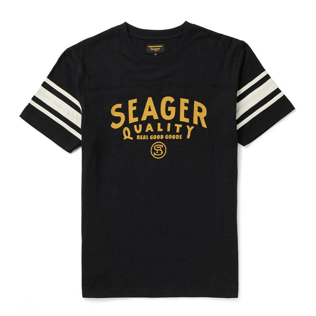 Seager Riggins Crew Tee Washed Black