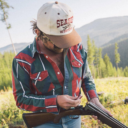 Seager Rodeo Snapback Cap Cream/Brown