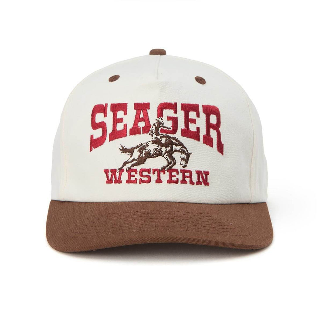 Seager Rodeo Snapback Cap Cream/Brown