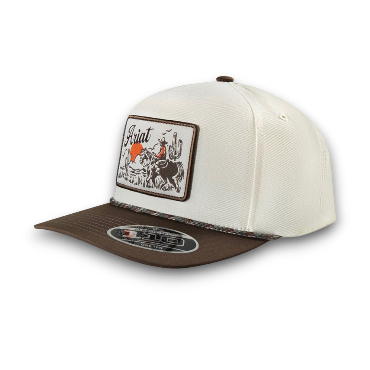 Ariat Beige/Brown Desert Patch Ballcap Headwear