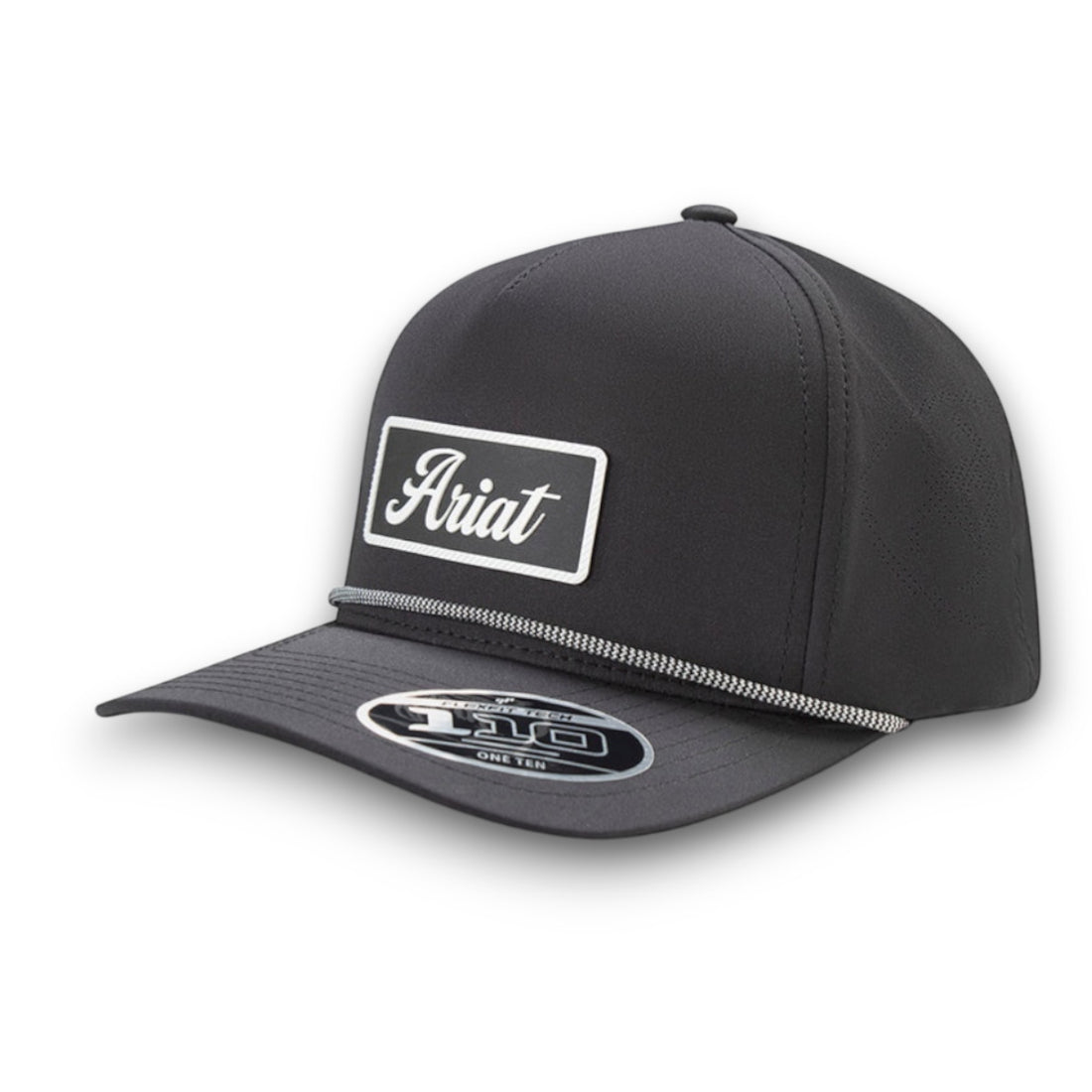 Ariat Black Rubber Patch Ballcap Headwear