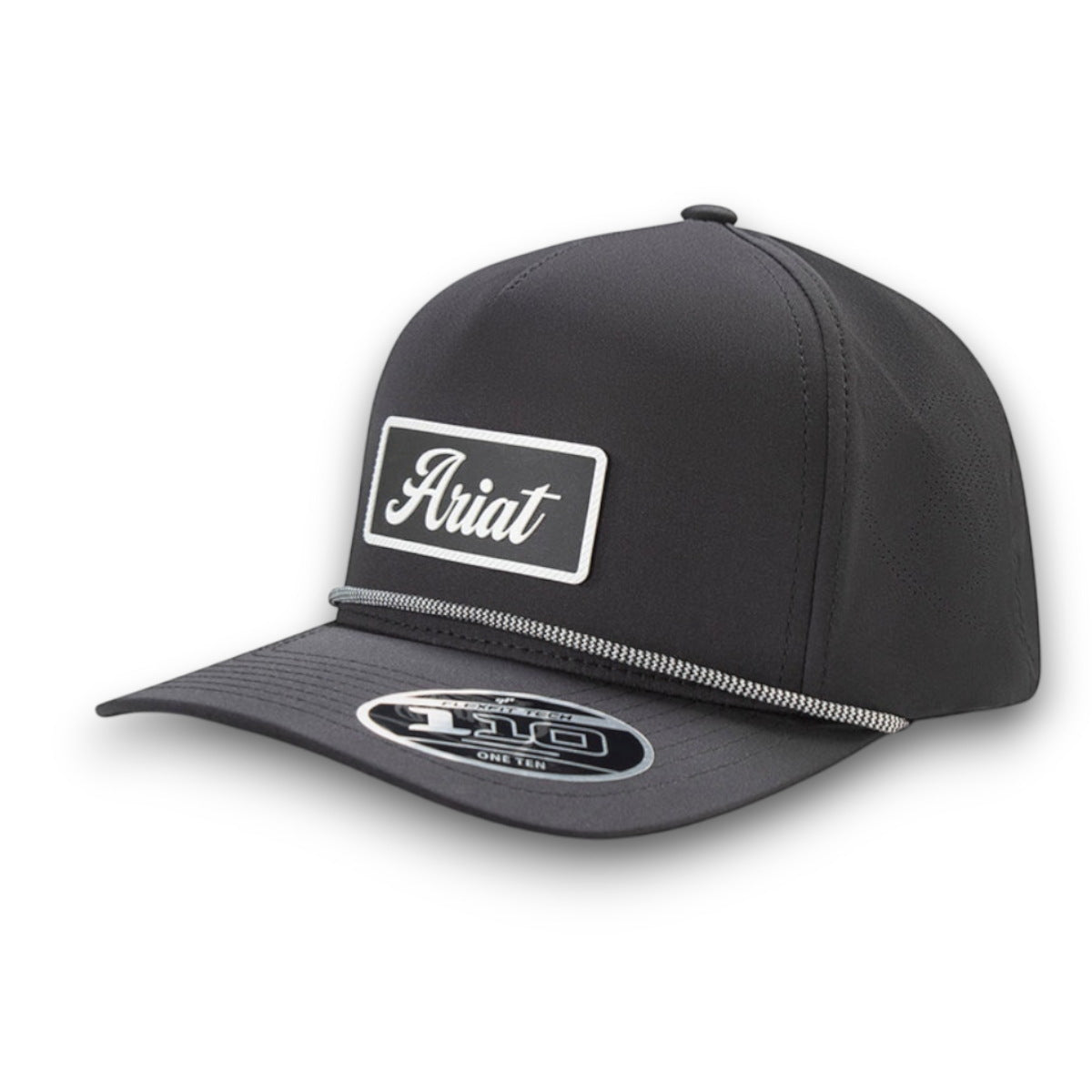 Ariat Black Rubber Patch Ballcap Headwear
