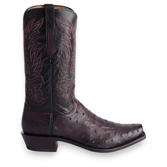 Lucchese Elgin - Black Cherry + Black Boots