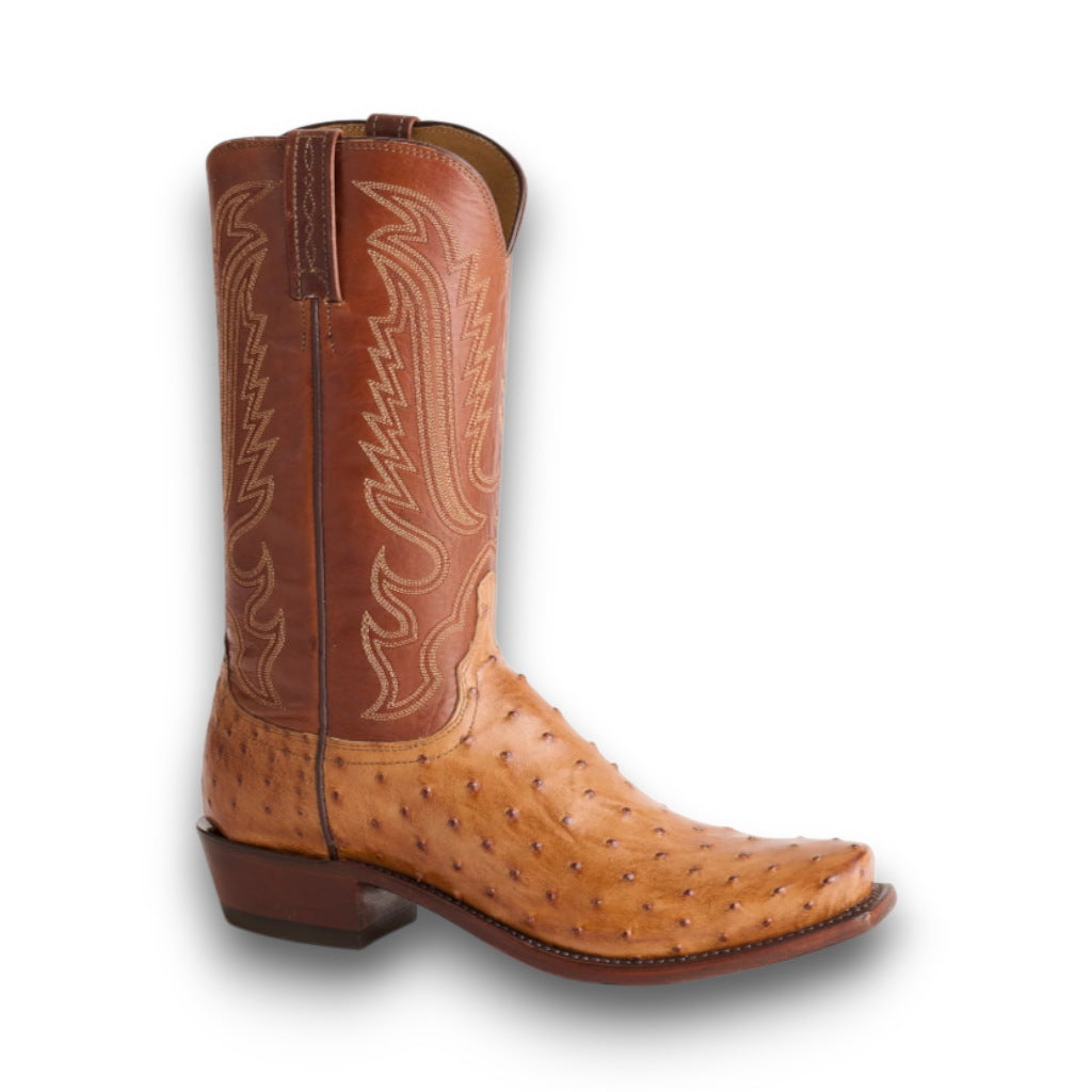 Lucchese Luke - Barnwood + Tan Boots