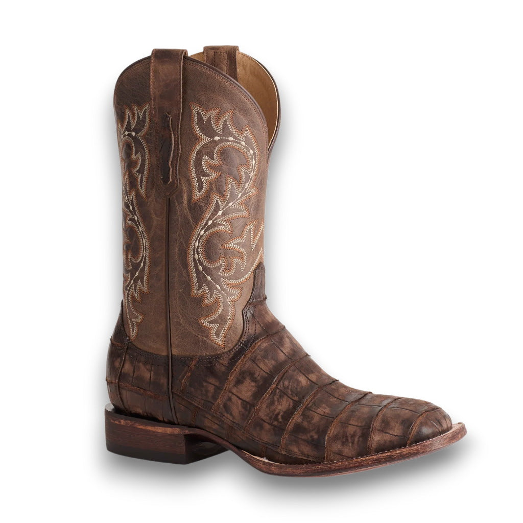 Lucchese Malcolm - Chocolate + Cafe Brown Boots